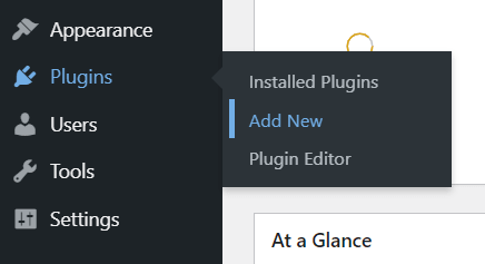 Plugins - Add New on admin dashboard