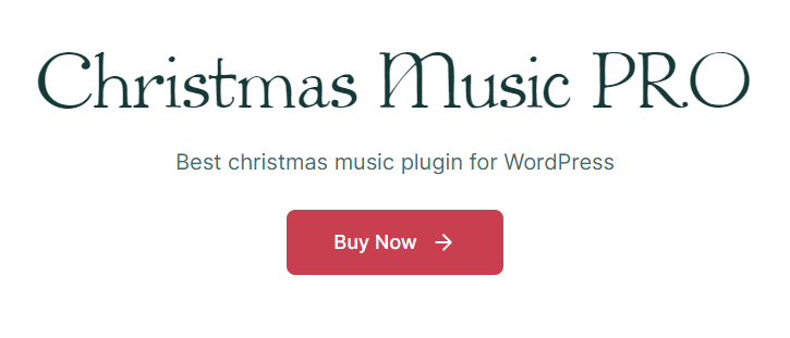 Christmas Music plugin button