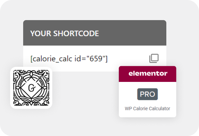 Calorie Calculator for WordPress, PRO V4 - fits for calculating macros, nutrients and fitness goals